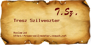 Tresz Szilveszter névjegykártya